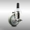 Service Caster 4 Inch 316SS Gray Polyurethane Swivel 1 Inch Expanding Stem Caster Brake SCC-SS316EX20S414-PPUB-TLB-1 - alternate 2
